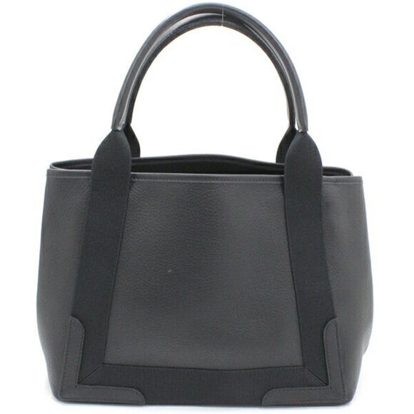 BALENCIAGA Black Leather Tote Bag - Picture 2 of 12